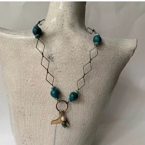 OOAK mermaid gemstone necklace